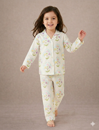 Boy wearing Anaario Vintage Garden Night Suit