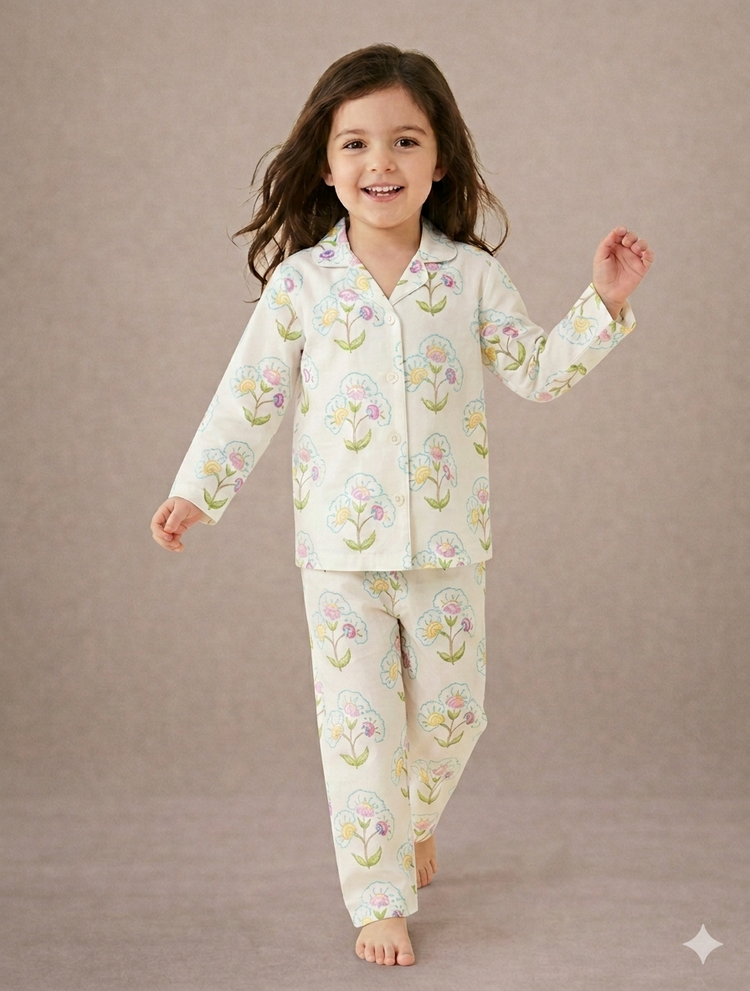 Boy wearing Anaario Vintage Garden Night Suit