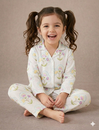 Boy wearing Anaario Vintage Garden Night Suit