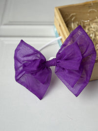 Anaario Violet Sheer Organza Bow Hairband, hair band for kids