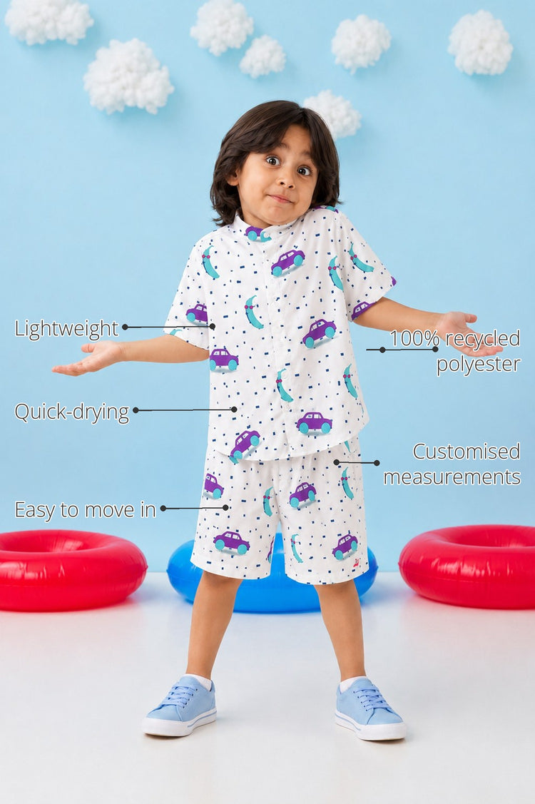 Racing Cars Boys' Co-ord Set features