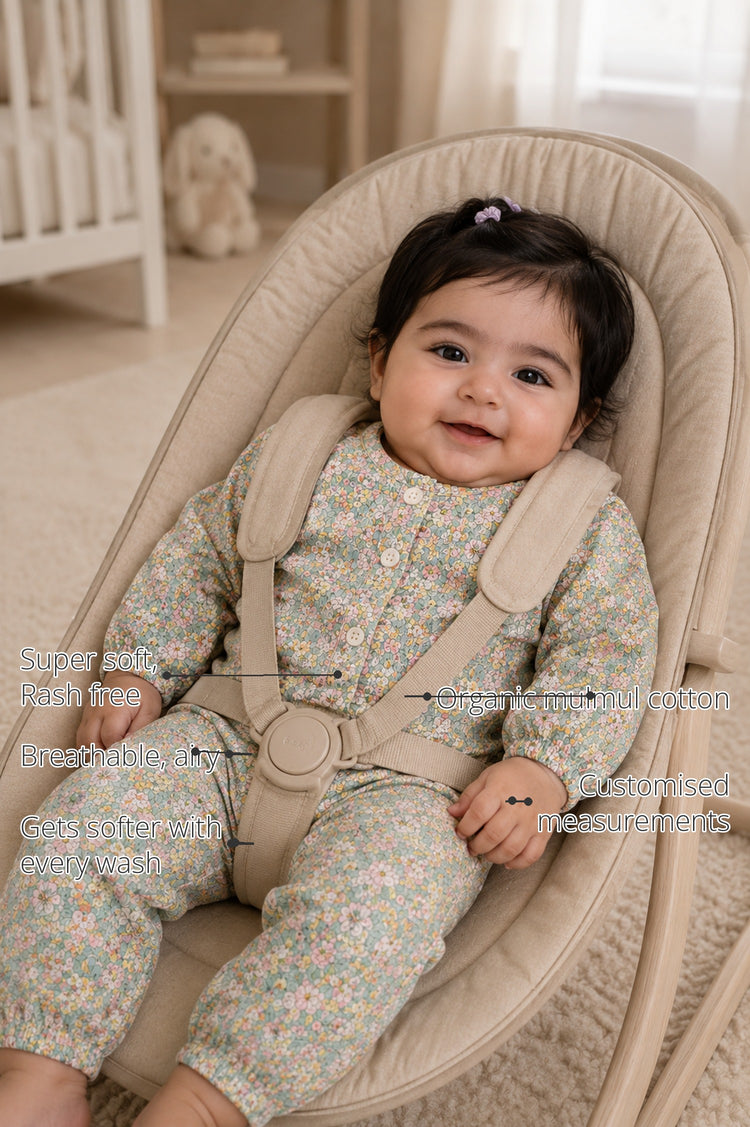 Cottage Bloom Baby Set features