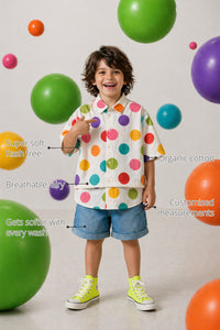 Rainbow Pop Oversized Boys' Shirt features
