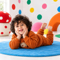 Rust Reindeer Fleece Set on child by Anaario – winter fleecewear
