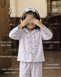 Girl wearing Anaario Whispering Pink Night Wear