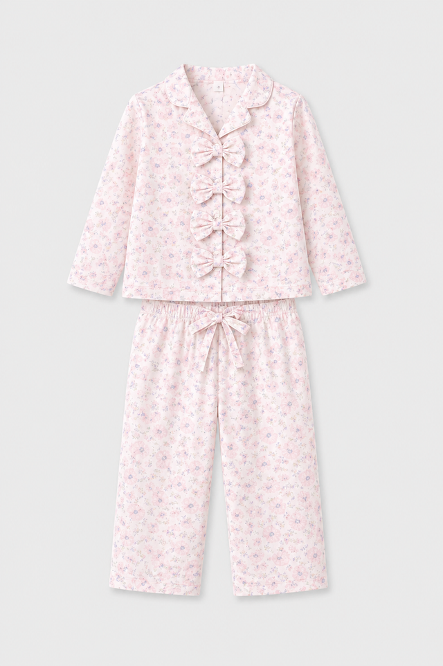 Girl wearing Anaario Whispering Pink Night Wear