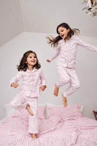 Girl wearing Anaario Whispering Pink Night Wear