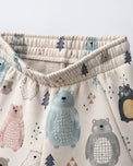 Snow Bear Hooded Barrel Pant Set flat lay by Anaario