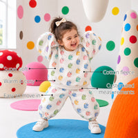 Multi Pastel Dinosaur Girls' Barrel Pant Set features