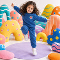 Cobalt Blue Varsity Fleece Set on child by Anaario – winter fleecewear