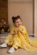 Yellow Duck Girls' Angrakha Set features