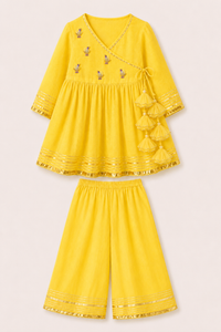 Indian Yellow Duck Angrakha Set - Anaario - Image 3