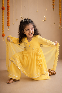Indian Yellow Duck Angrakha Set - Anaario - Image 8