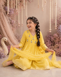 Indian Yellow Duck Angrakha Set - Anaario - Image 9