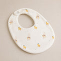 Yellow Duck bamboo baby bib — absorbent sherpa backing