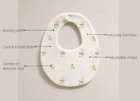 Anaario Yellow Duck Bamboo Baby Bib key features