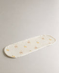 Yellow Duck bamboo baby burp cloth — print detail