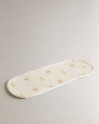 Yellow Duck bamboo baby burp cloth — print detail
