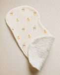 Yellow Duck bamboo baby burp cloth — soft bamboo cotton flatlay