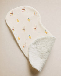 Yellow Duck bamboo baby burp cloth — soft bamboo cotton flatlay