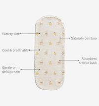 Anaario Yellow Duck Bamboo Baby Burp Cloth key features
