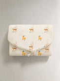 Yellow Duck bamboo baby changing mat — yellow duck print, soft bamboo cotton