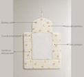 Anaario Yellow Duck Bamboo Baby Changing Mat key features
