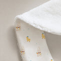 Yellow Duck bamboo baby bib — yellow duck print, soft bamboo cotton