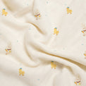 Yellow Duck bamboo baby quilt — yellow duck print, soft bamboo cotton