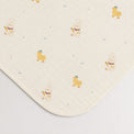 Yellow Duck bamboo baby quilt — yellow duck print, soft bamboo cotton