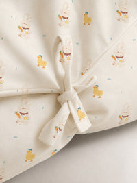 Yellow Duck bamboo baby changing mat — yellow duck print, soft bamboo cotton