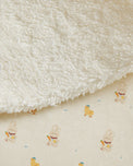 Yellow Duck bamboo baby changing mat — yellow duck print, soft bamboo cotton