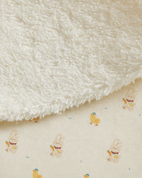 Yellow Duck bamboo baby changing mat — yellow duck print, soft bamboo cotton