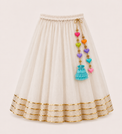 Indian Yellow Peplum Lehenga Set - Anaario - Image 5