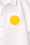 Boy wearing Anaario Yellow Pop Pocket Shirt Set