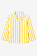 Boy wearing Anaario Yellow Stripes Night Suit