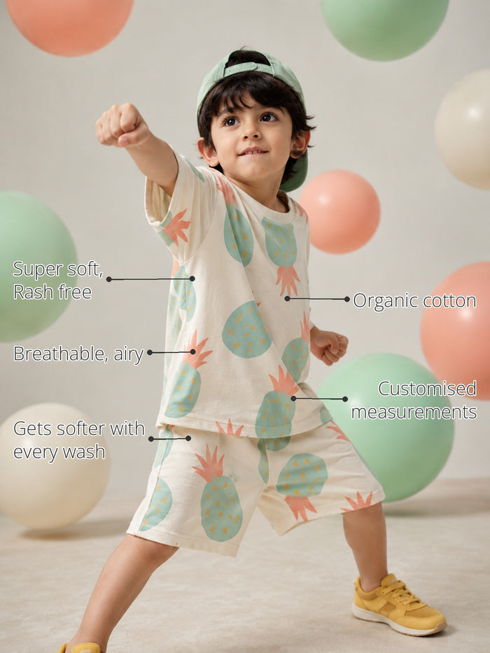 Pineapple Punch Boys' Co-ord Set features