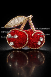 Cherry Brooch features