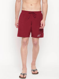 Maroon & Black Reversible Shorts