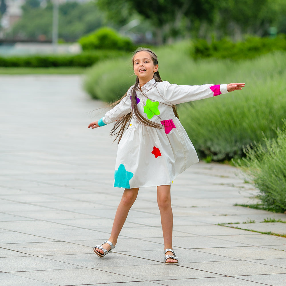 Candy Swirl Shirt Dress