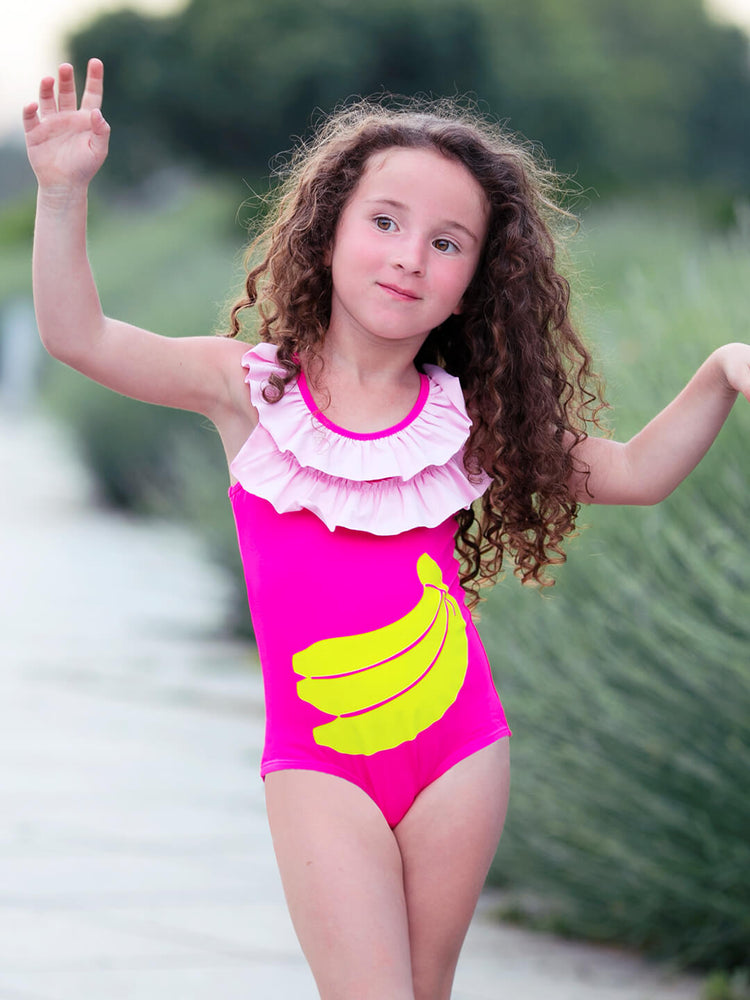 Fuchsia Banana One Piece