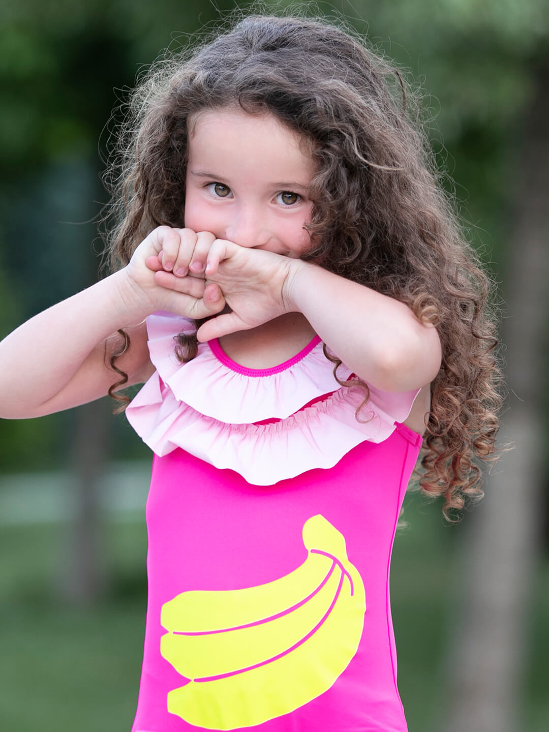 Fuchsia Banana One Piece