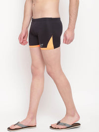 Black-Orange Aqaushorts