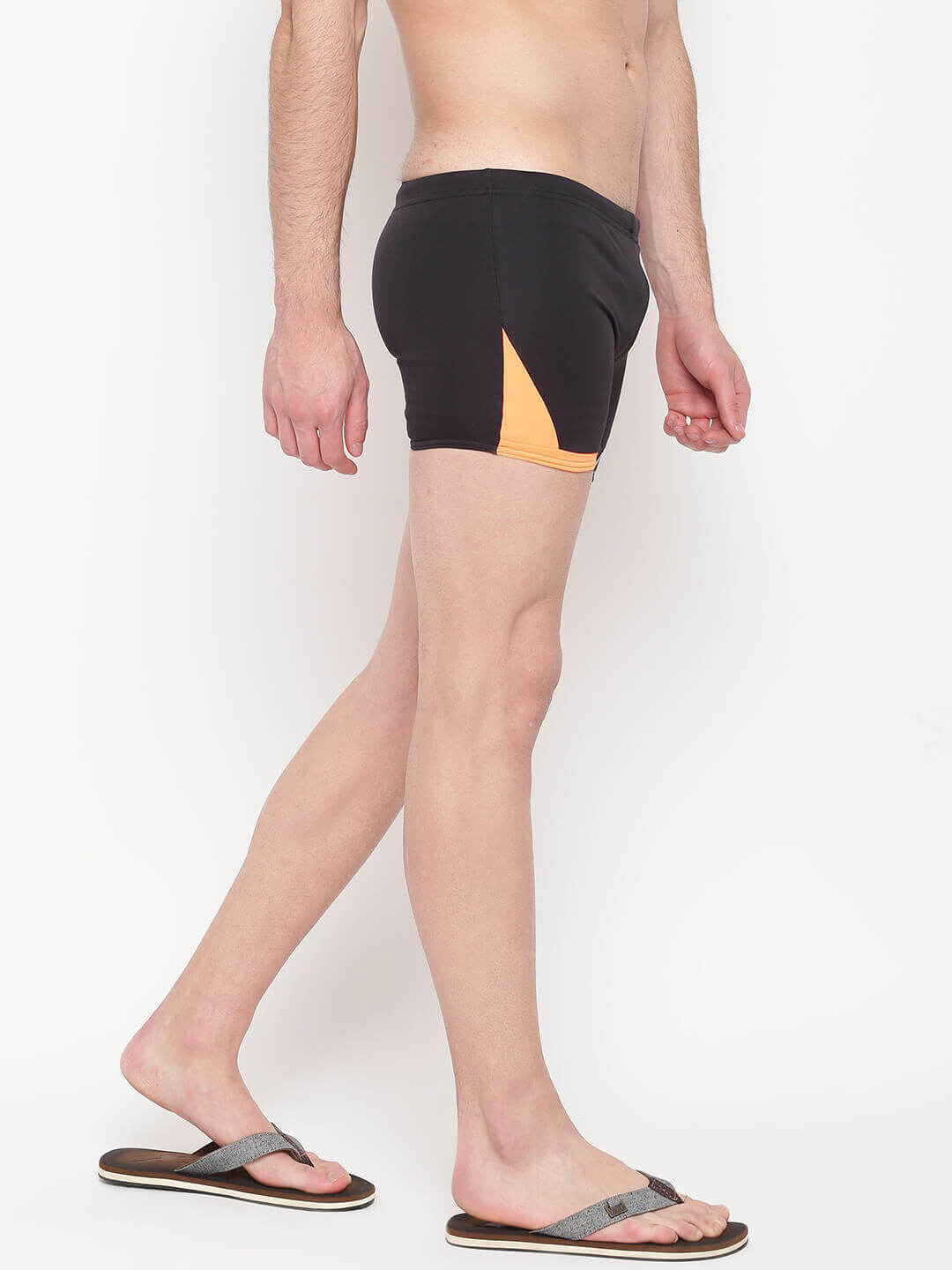 Black-Orange Aqaushorts