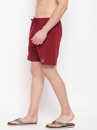 Maroon & Black Reversible Shorts