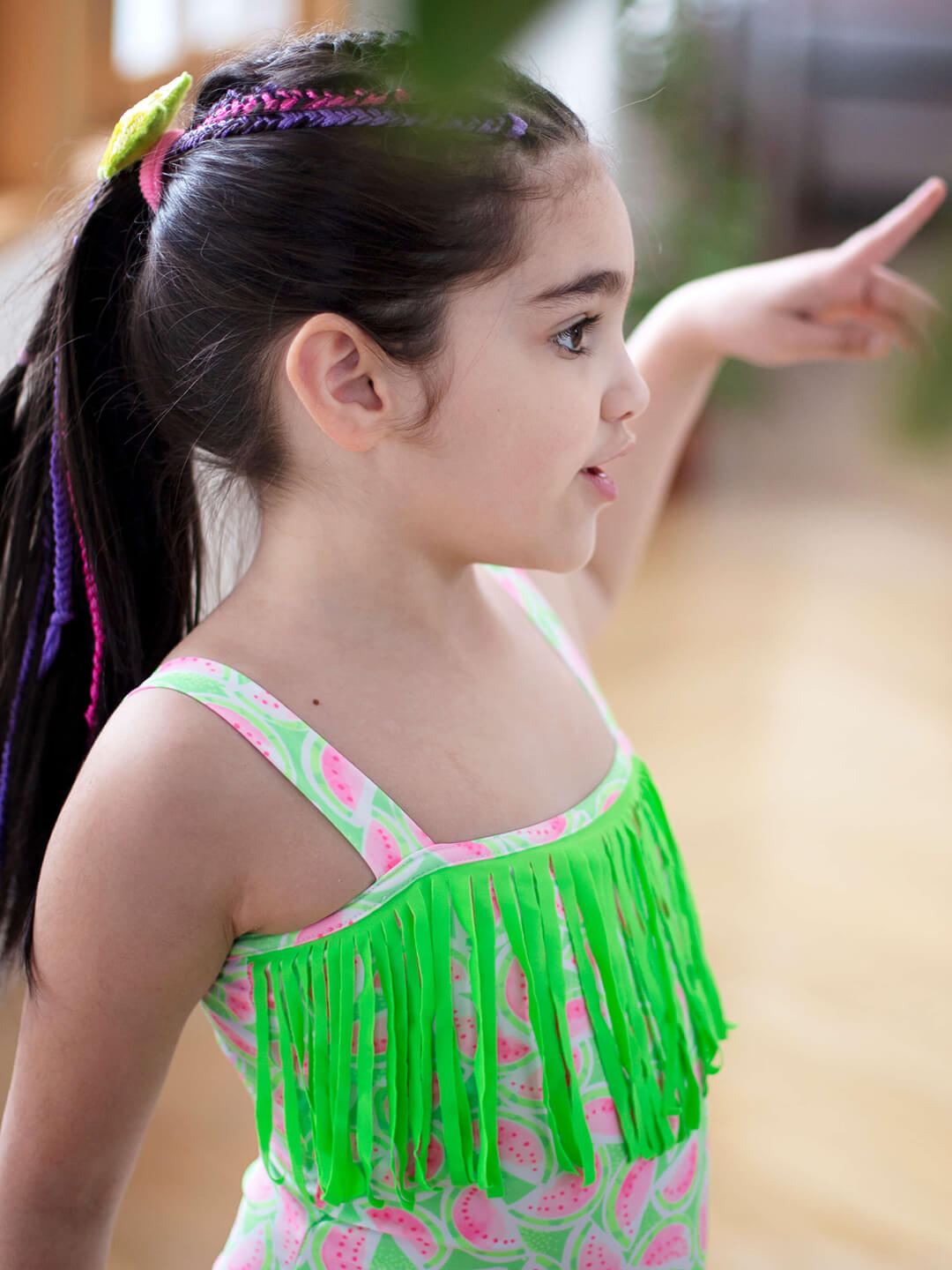 Fluorescent Watermelon One Piece