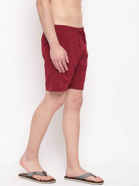 Maroon & Black Reversible Shorts