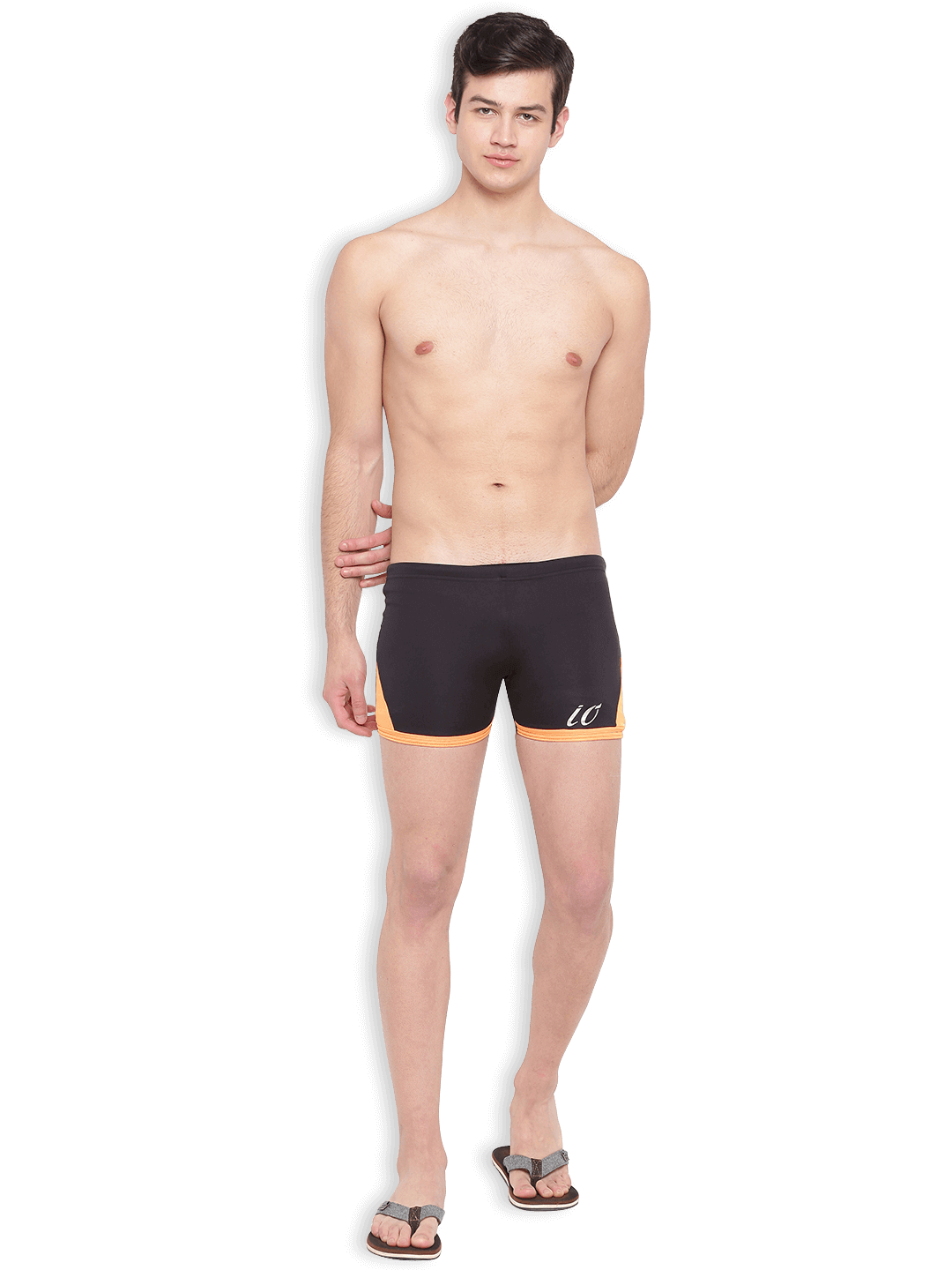 Black-Orange Aqaushorts