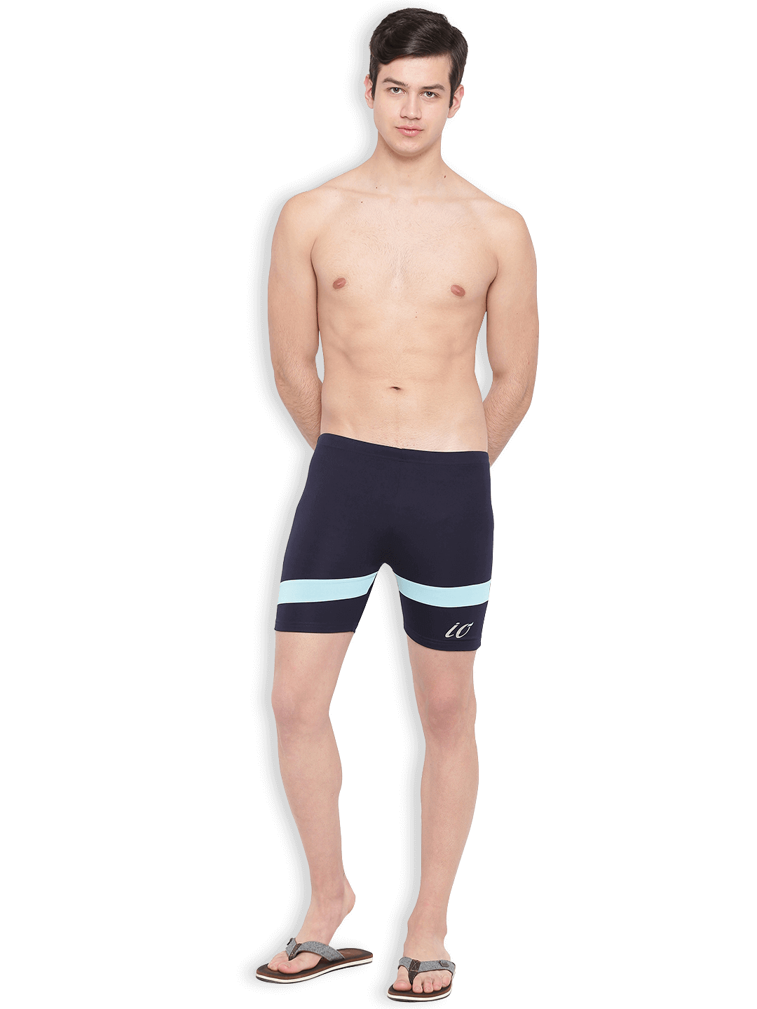 Navy-Aqua Jammers