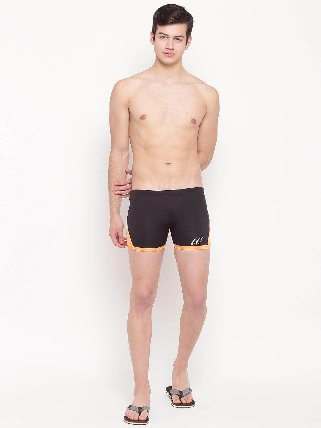 Black-Orange Aqaushorts